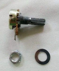 Pack of 3 - Tech Potentiometer B1k 16mm Base Dia/20mm Shaft - Picture 1 of 4