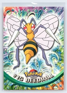 Topps #15 Beedrill Card Vintage Holo Non Classificata NM 1999 - Foto 1 di 2
