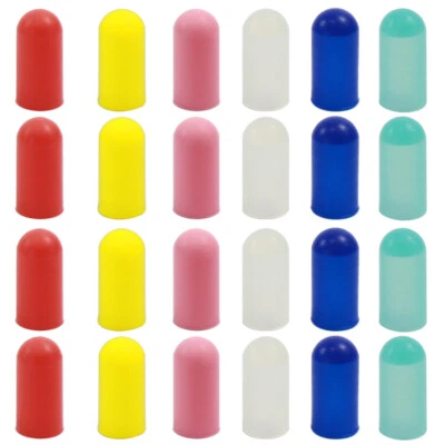 XPT02 100pcs Rubber Caps Covers for 5mm Grain of Wheat Bulbs LEDs Mixed Color - Image 1 of 4