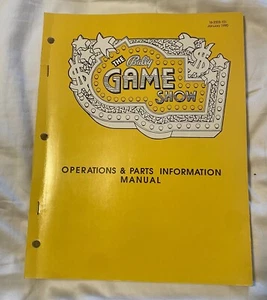 Bally THE GAME SHOW Original Flipper Handbuch mit Schaltplänen Bedienhandbuch - Bild 1 von 5