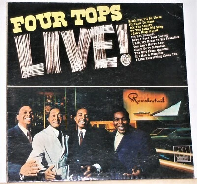 Four Tops ‎- Four Tops Live - 1966 Mono Vinyl LP Record Album - Image 1 of 2