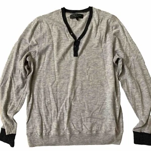 Rag & Bone Knit Sweater Men's XL Gray Pullover Wool - Picture 1 of 6