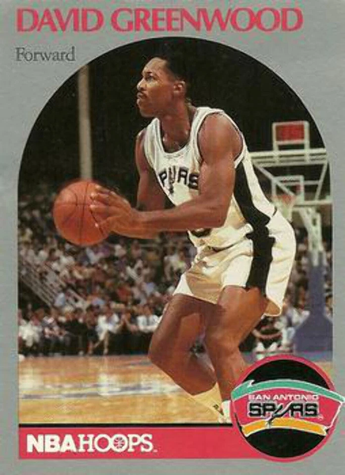 #433 David Greenwood - San Antonio Spurs - 1990-91 Hoops Basketball - Image 1 of 1