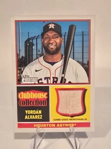 2025 Topps Heritage  Yordan Alvarez Clubhouse Collection Patch CCR-YA Game Used - Picture 1 of 2