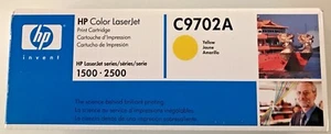 Genuine HP C9702A Yellow toner cartridge New/Unopened - Picture 1 of 2