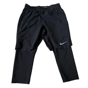 Nike Aeroswift Herren M Hybrid Shorts mit Crop Legging Tight schwarz 852321-010 - Bild 1 von 5