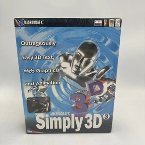 Micrografx Simply 3D 3 PC CD Graphics Animation New Sealed Rare - Picture 1 of 8