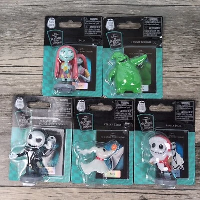 DISNEY Pesadilla antes de Navidad Set de 5 mini figuras con tarjetas de bonificación NUEVO Foto 1 de 4