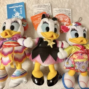 Disneyland Daisy Duck Plush Key Chain New Halloween KIMONO Tokyo Japan Parks F/S - Picture 1 of 1