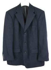 MARIO BARUTTI Blazer Men's (UK) 44 Single Breasted Wool Notch Lapel Blue - Picture 1 of 10