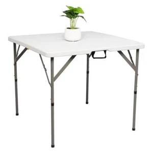 34" Portable Foldable Square Table Camping Plastic In/Outdoor Wedding Party New - Picture 1 of 12