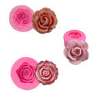 3D Flower Bloom Rose Shape Silicone Fondant Soap Cake Mold Cupcake Baking A-Dy