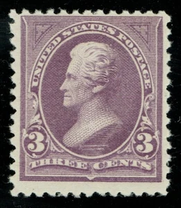 [st1622] USA 1894 Scott#252 3c Purple NO WMK MNH (William T. Crowe Expertise) - Picture 1 of 3