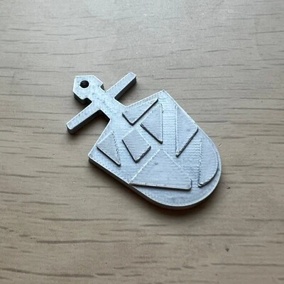 4th Doctor Inspired Tardis Key Replica  Doctor Who Prop 3D Printed - Image 1 of 3
