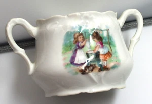 Azúcarero blanco vintage - sin tapa 2 1/2 pulgadas de alto sin sello trasero LEER - Imagen 1 de 7