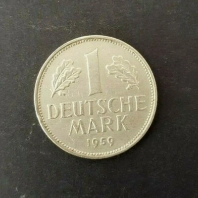 1959 GERMANY 1 DEUTSCHE MARK GOOD DETAILS UNCIRCULATED - Image 1 of 2