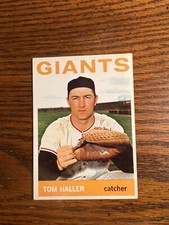 1964 TOPPS BASEBALL CARD #485 TOM HALLER EXMT!!!!!!!!!