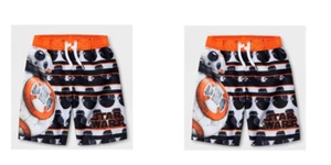 BOYS STAR WARS SWIM TRUNKS ORANGE SIZE 4 NEW WITH TAGS IN BAG MSRP$29.00 - Picture 1 of 13