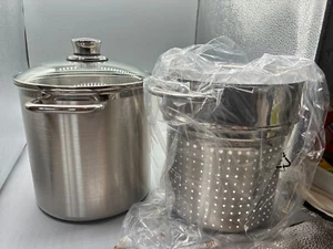 Topf Spaghetti Nudeltopf Nudel Gemüsetopf Pastatopf Edelstahl NEU K2 - Bild 1 von 2