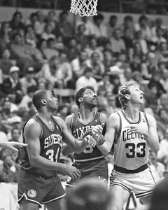 JULIUS ERVING, CHARLES BARKLEY & LARRY BIRD Glossy 8x10 Photo Print Poster Dr J - Picture 1 of 1