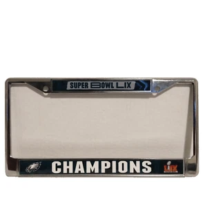 NFL Philadelphia Eagles Super Bowl LIX Champions Chrome License Plate Frame - Picture 1 of 3