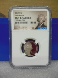 2019-S Thomas Jefferson Nickel NGC First Release PR 69 Ultra Cameo **Nice Coin** - Picture 1 of 2