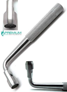 Punzón de tejido 8 mm ángulo 90° forma de L dental quirúrgico instrumento de acero inoxidable - Imagen 1 de 4