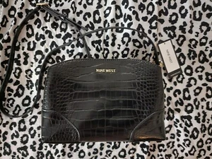 Nine West Brooklyn Mini black snake skin - Picture 1 of 9