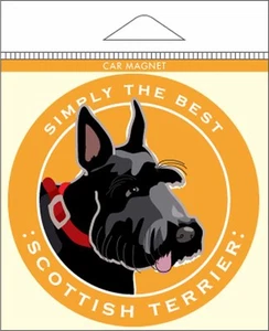 Scottish Terrier Car Magnet 4x4" - Picture 1 of 1