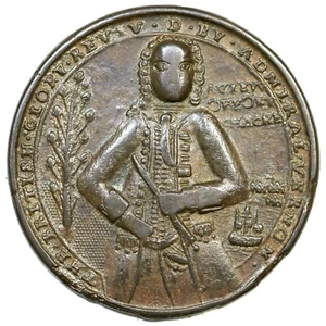 1739 Admiral Vernon Porto Bello Medal - Picture 1 of 2