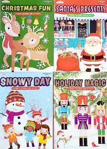 Christmas Coloring and Activity Books Set of 4 Brand New - Picture 1 of 9
