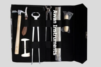 AWAN INSTRUMENTS Farrier Hoof kit Premium Steel Farrier Tool Horse & Cattle Hoof Care Nipper 6 pc