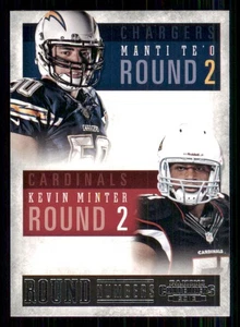 2013 Panini Contenders Round Numbers #18 Kevin Minter/Manti Te'o - Picture 1 of 2