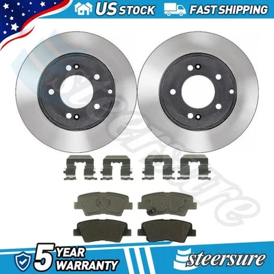 Juego de pastillas de freno de disco trasero rotor de freno de disco para Kia Optima 2014-2018 Foto 1 de 4