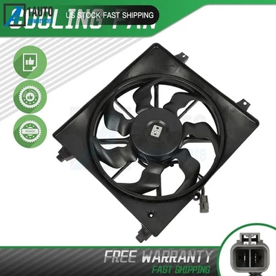 Conjunto de ventilador de refrigeración individual de radiador para Hyundai Santa Fe 2007-2009 2,7 L 3,3 L Foto 1 de 4