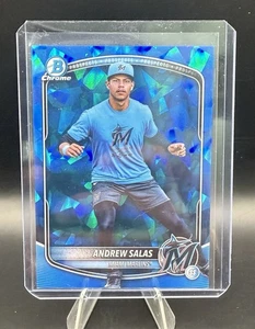 2025 Bowman Chrome Sapphire Baseball Andrew Salas Rookie Image Variation Marlins - Picture 1 of 2