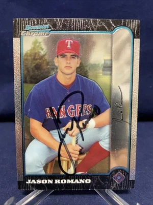 Texas Rangers Jason Romano Autographed  Baseball Card - Image 1 of 2