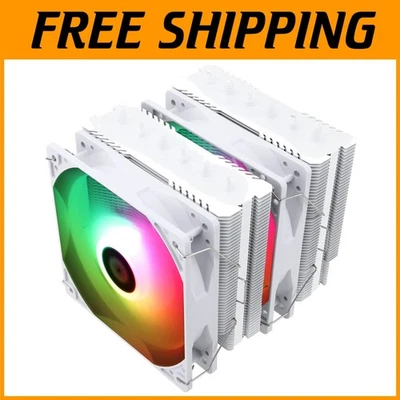 White ARGB CPU Air Cooler with 6 Heat Pipes - Image 1 of 4