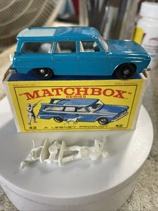 Rare Vintage Lesney Matchbox Toys MB42b Studebaker All Blue Mint New Old Stock - Picture 1 of 16