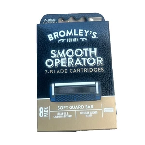 Cartuchos de afeitar Bromley's para hombre Smooth Operator de 7 hojas, paquete de 8 ENVÍO GRATUITO - Imagen 1 de 4