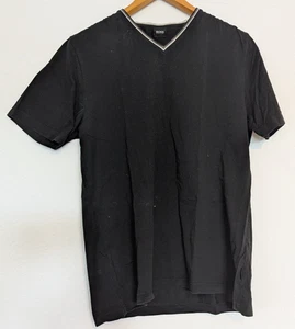 T-Shirt von Hugo Boss in schwarz, Uni, Gr. M, aus Baumwolle, gebraucht - Bild 1 von 3