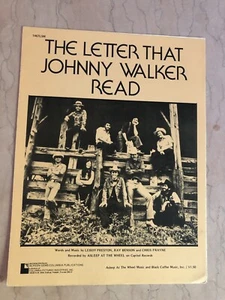 Partitura DORMIDA AL VOLANTE La carta que Johnny Walker leyó ('75) {en muy buen estado+} - Imagen 1 de 3