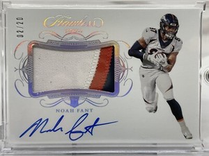 Noah Fant 2019 Panini Flawless Rookie Patch Autograph RPA /20 Broncos Seahawks