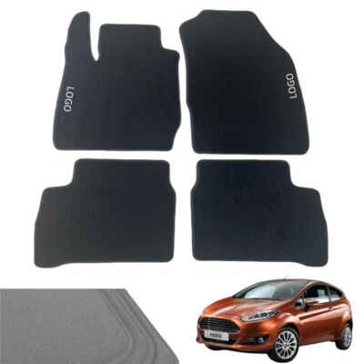 Original Carpets For Ford Fiesta 2009-2016 Car Floor Mats Velour All Weather - Image 1 of 4