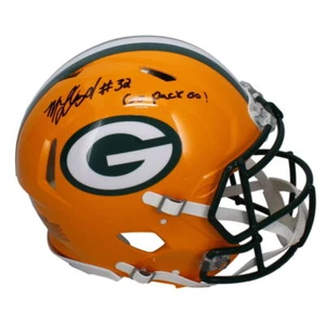 Casco autentico MarShawn Lloyd autografato "Go Pack Go" Beckett / GDL LE 32/32 - Foto 1 di 4