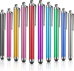 Universal Stylus Pen Set for Mobile Phones Tablet PC Pack of 10 Random Colors - Picture 1 of 12