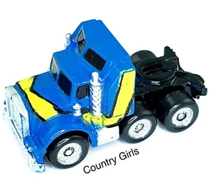 Micro Machines Vehicle Kenworth Cab Big Rig Diesel Truck Light Blue Auto Galoob - Picture 1 of 7