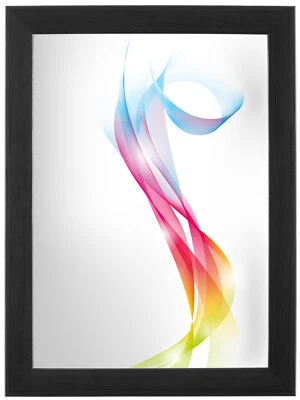 FRAMO Cornice foto su misura Pino Nero 48x10 cm a 48x150 cm - Cornici poster