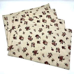 Tovagliette da Pranzo Cucina Reversibili Rosa Beige Floreale Rosa Set di 4 Casetta - Foto 1 di 8