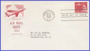 Avión y Capitolio USA3 #C64 ADDR HOUSE OF FARNAM FDC - Imagen 1 de 1